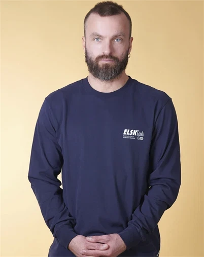 Elsk - Goods Mens Brushed Langærmet Trøje - Dark Navy 
